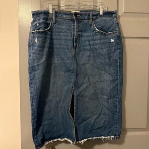 💙 Universal Thread Midi Denim Skirt – Size 16 💙